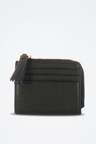 Porte-cartes en cuir 
Noir