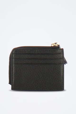 Porte-cartes en cuir 
Noir