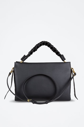 Sac à main en cuir - 
Noir