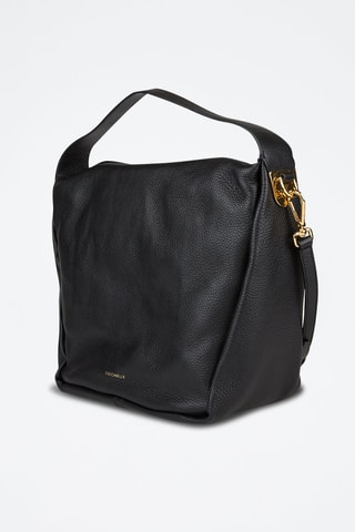 Sac porté épaule en cuir - Noir