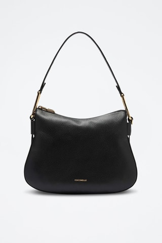 Sac porté épaule en cuir - Noir