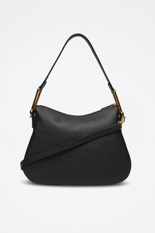 Sac porté épaule en cuir - Noir