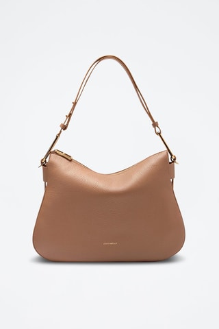 Sac porté épaule en cuir - Nude