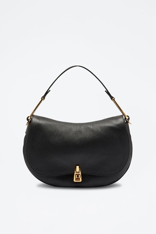 Sac porté épaule en cuir - Noir - Coccinelle 