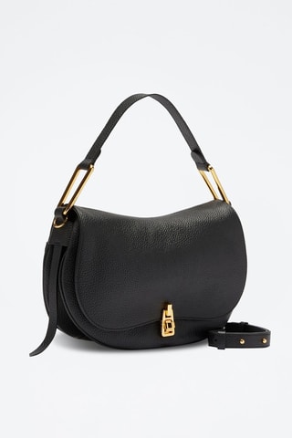 Sac porté épaule en cuir - Noir - Coccinelle 