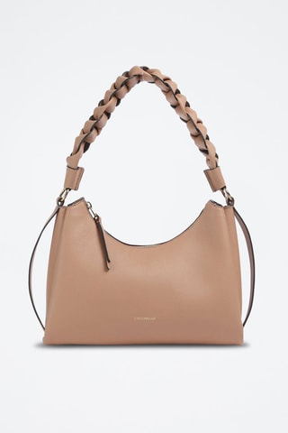 Sac porté épaule en cuir - Nude