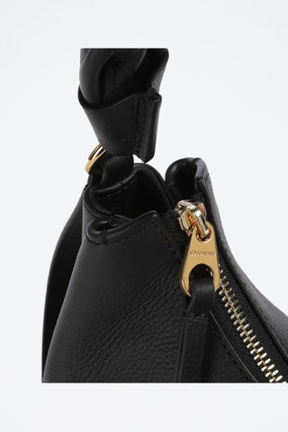 Sac porté épaule en cuir - Noir