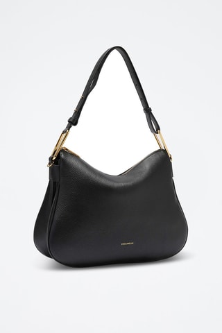 Sac porté épaule en cuir - Noir