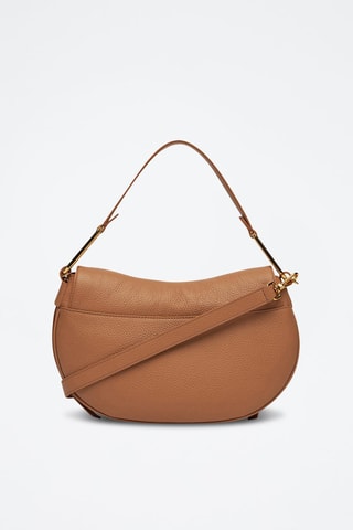 Sac porté épaule en cuir - Nude