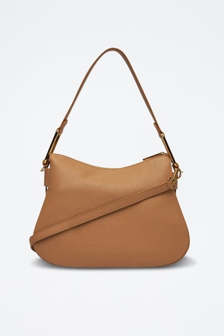 Sac porté épaule en cuir - Marron