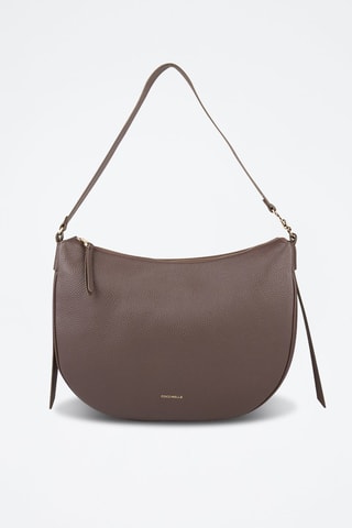 Sac porté épaule en cuir C-Easy - Marron clair