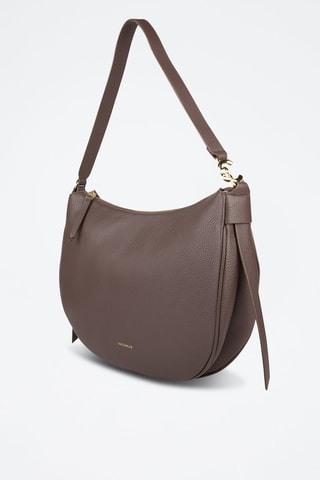 Sac porté épaule en cuir C-Easy - Marron clair
