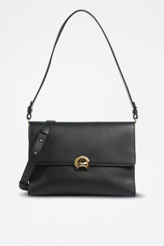 Sac porté épaule en cuir Binxie - Noir