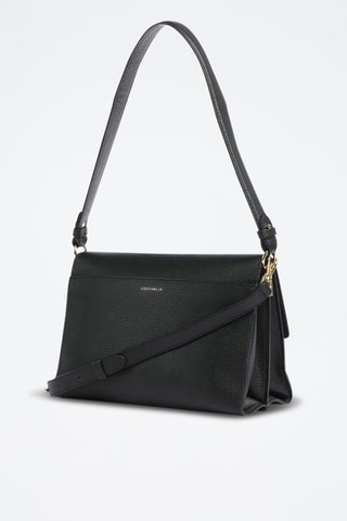 Sac porté épaule en cuir Binxie - Noir