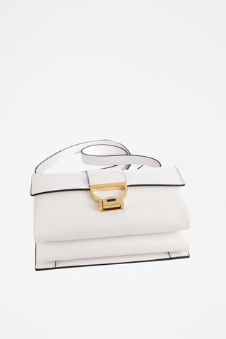 Sac bandoulière en cuir Arlettis - Blanc