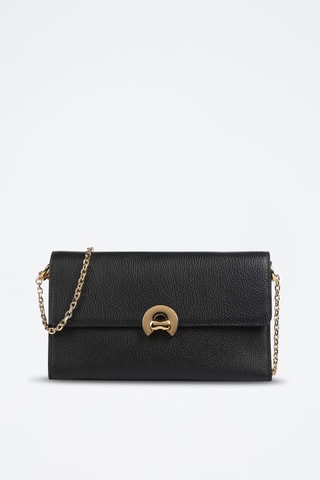 Sac bandoulière en cuir - Noir