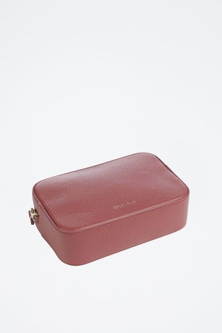 Sac bandoulière en cuir Tebe - Vieux rose