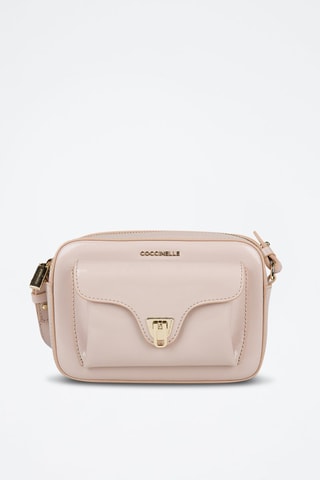 Sac bandoulière en cuir verni Shiny - Beige