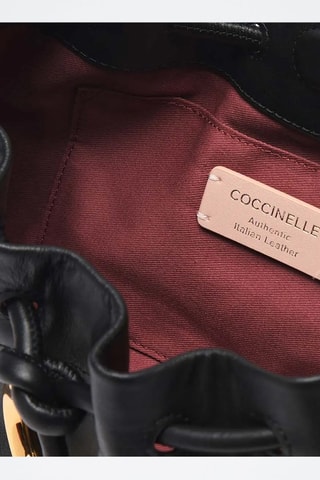 Sac bandoulière en cuir - Noir