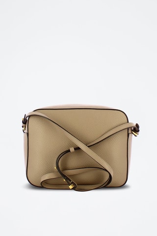 Sac bandoulière en cuir - Taupe