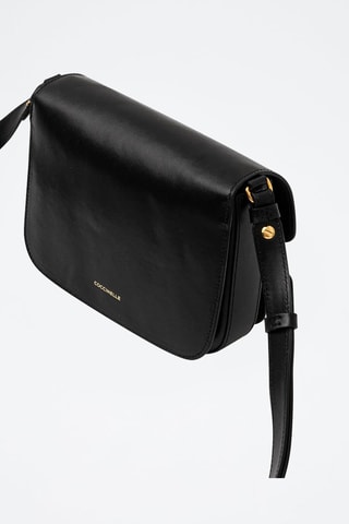 Sac bandoulière en cuir de veau - Noir