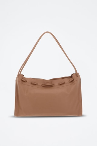 Sac bandoulière en cuir - Nude