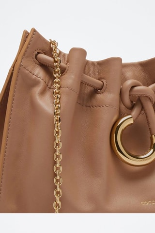Sac bandoulière en cuir - Nude