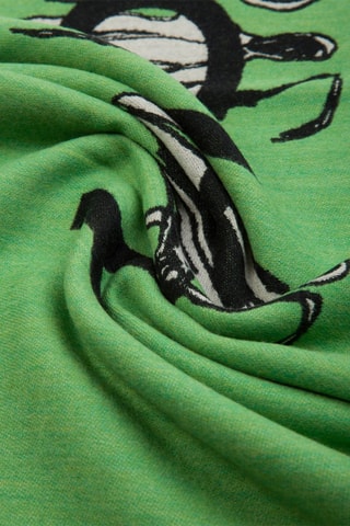 Echarpe en laine et soie - Vert