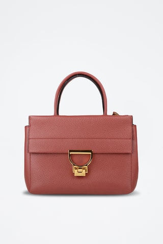 Sac à main en cuir - Rouge brique