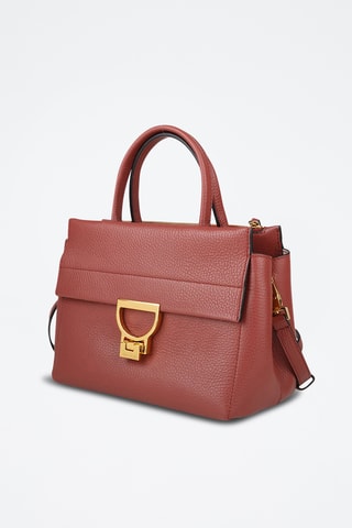 Sac à main en cuir - Rouge brique