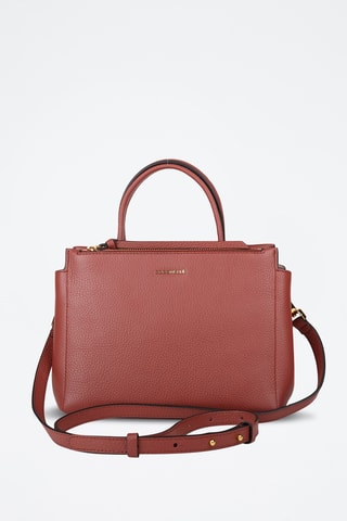 Sac à main en cuir - Rouge brique