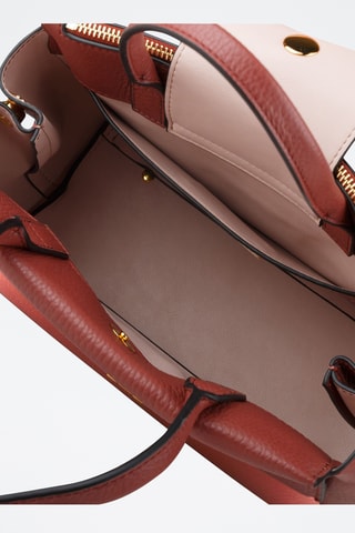 Sac à main en cuir - Rouge brique