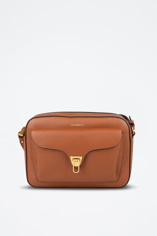 Sac bandoulière en cuir - Marron