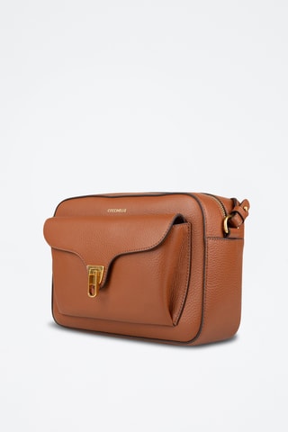 Sac bandoulière en cuir - Marron