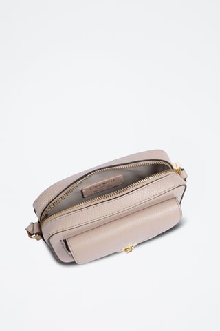 Sac bandoulière en cuir - Beige
