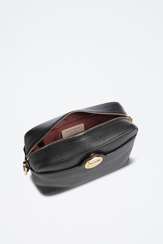 Sac bandoulière en cuir - Noir