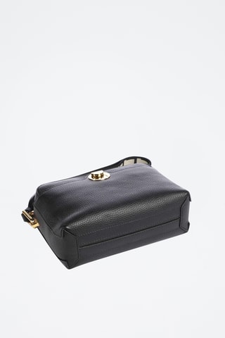 Sac bandoulière en cuir - Noir