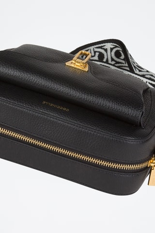 Sac bandoulière en cuir - Noir