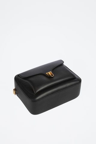 Sac bandoulière en cuir - Noir