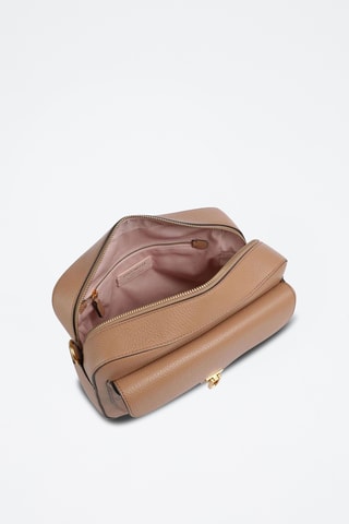 Sac bandoulière en cuir - Saumon