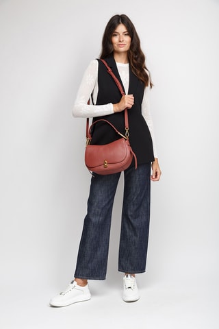 Sac à main en cuir - Vieux rose