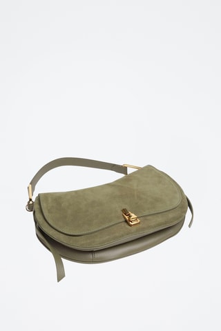 Sac porté épaule en cuir - Vert