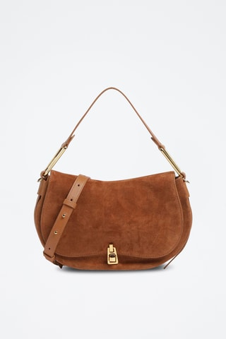 Sac porté épaule en cuir - Marron