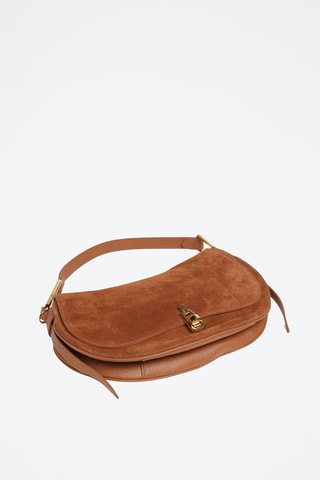 Sac porté épaule en cuir - Marron