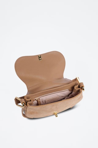 Sac porté épaule en cuir - Nude
