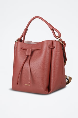 Sac seau en cuir - Bordeaux