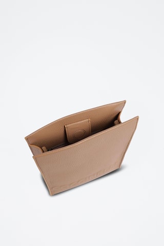 Sac bandoulière en cuir - Nude