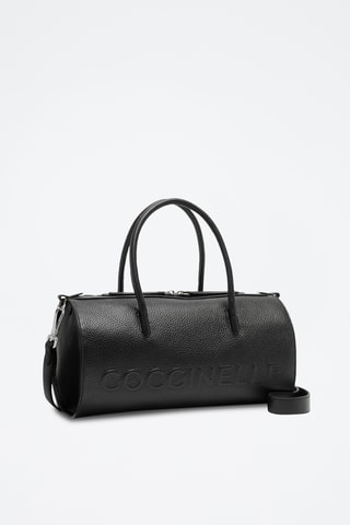 Sac tube en cuir - Noir
