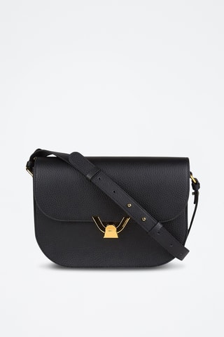 Sac bandoulière en cuir - Noir