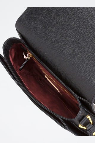 Sac bandoulière en cuir - Noir